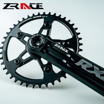 가성비 자전거 로드 바이크 크랭크 세트 하단 브래킷이 있는 단일 스프로킷 44T 체인링, 165mm+40T+BB92