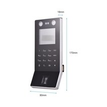 액세스 제어 시간 출석 기계 얼굴 인식 지문 암호 체크인, Black_영국 플러그, Black+영국 플러그
