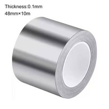 10M Super Sticky Duct Tape Carpet Floor Waterproof Tapes High Viscosity Strong Glue Silvery Adhesive, [12] 4.8cmx10m