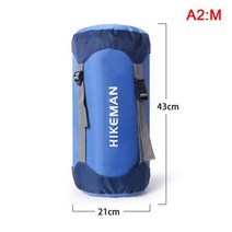 입는침낭 거위털 오리털 모포 극세사 백패킹장비 혹한기 1pcs 방수 압축 슬리핑 백 보관 가방 재료 자루 초, 02 Blue-M