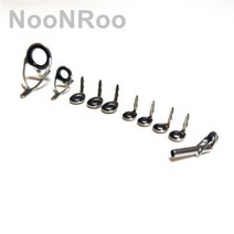 문어낚시대 NooNRoo 배스로드 주조 낚시대 가이드 키트 스테인레스 스틸 DIY 수리 막대, 01 Silver color_05 size 4-1.8