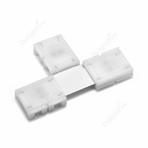LED 스트립 솔더리스 Led 커넥터 IP20 2/4/5PIN L/T/X 모양 코너 8/10/12mm 3528 SMD RGB RGBW 조명, [03] T-type, [07] 100pcs, [04] 5pin 10mm