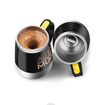 자동회전 셀프믹스 회오리 머그컵 방탄커피 믹스커피 핫쵸코 오토 마그네틱 텀블러, 핑크