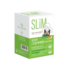 락토테미 슬림한 그린커피빈 다이어트, 1박스, 2000mg/30포