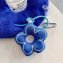 1+1 백참 가방참 가방장식 컬러 꽃 열쇠 고리 패브릭 심플 패션 책가방 펜던트 참 선물 도매