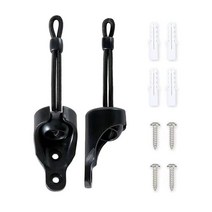 U/D 야외 롤러 셔터용 범용 로프 타입 햇빛 가리개 및 셔터 (블랙 번지 키트)