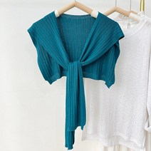 kirahosi 키라호시 여름 어깨 겉옷 니트 자궁 경부 척추 보호 목도리 여성 에어컨 얇은 인터넷 연예인 드레스 셔츠 매듭 M1ULK2