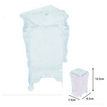 파샵 화장솜 보관 케이스 투명 화장대수납함 화장솜보관함 화장솜케이스