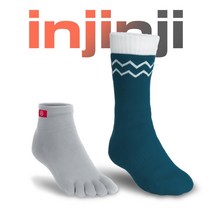 인진지 NEW 에코울 퍼포먼스 세트 오션 블루 메리노 울 쿨맥스 겨울 아웃도어 등산 트레킹 백패킹 양말 남성 여성, medium(255~270)