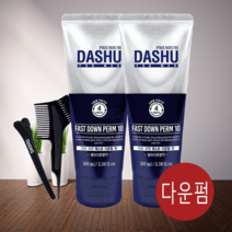 다슈 포맨 프리미엄 패스트 다운펌 10 100ml 브러쉬콤브 + 집게 + 장갑 + 펌지, 100ml x 2개