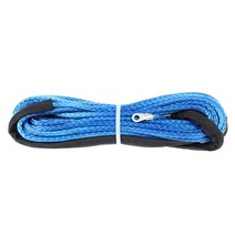 와이어윈치 차량용 윈치 크레인 소형리프트 미니 체인 블록 1/4 x50 12 오프로드 uhmwpe 합성 견인 윈치 로, 02 파란