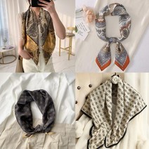 가방손잡이스카프 가방 핸드백 끈 넥보우 스카프 트윌리 방도 반다나 예쁜 쁘띠 미니