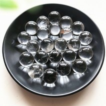 천연원석 수정구슬 홈 인테리어 천연 수석 자수정 호안석 흑요석 5pcs 16-18mm 희귀 100 클리어 화이트 크리스탈 볼 구 치유 장식 석영 크리스탈, 5개