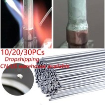 스텐 아크 알곤 용접봉 범용 구리 알루미늄 철 스테인레스 스틸 코어 솔더 와이어 전극 솔더 파우더 필요 없음, 협력사, 20개, 2.4mmx33cm