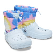 크록스 성인 남여공용 클래식 라인 드 네오 퍼프 타이 다이 부츠 미네랄 블루 207328