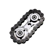 EDC 스프로킷 플라이휠 핑거팁 자이로 스트레스 해소 완구 금속 쿨 가제트 성인용, [03] Black