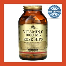 Solgar 솔가 비타민C 로즈힙스 L-아스코르브산 1000mg 250정 Vitamin C Rose Hips L-ascorbic Acid Rosa Canina 스테아르산
