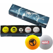 Volvik 마블 골프공 선물 세트 아이언 맨, Thor