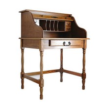 빈티지 화장대 콘솔 책상 예쁜 서랍장 소형 클래식, 블랙월넛컬러(거울 없음) 82x61x113