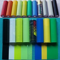 열수축튜브 자동차 전선 배선 투명 100/200/500pcs AA 배터리 PVC 열 수축 튜브 폭 23mm 길이 절연 필름 랩, 03 WHITE_03 500pcs