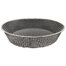 대형 채반 모래 자갈 돌 선별기 소쿠리 거름망 스텐망 채망, 15mm 메쉬 (직경 43cm)