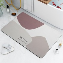 지압매트 혈액순환 마사지 욕실 미끄럼 방지 매트 곰팡이 및 방수 소프트 홈 인테리어 카펫 러그 빠른 건조 샤워 실, [02] 60X90cm 23X35in, [06] F