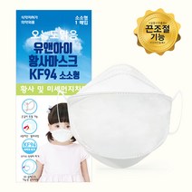 개별포장 KF94 유앤아이 소소형 유아 초소형 어린이 아동 황사 마스크, 1매입 10개