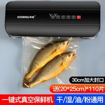 스틱 가정용 케밍 실링기 식품 신선보존 기플라 주머니 진공포장기, T03-유령 블랙(포함 110조각