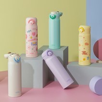 일본 써모스 마이디자인 원터치 500ml 써모스보온병 텀블러 보냉병 보온물통, 크림화이트(CR)