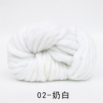 자이언트실 벨벳실 가방뜨개실 250g 대형 원사 두툼한 니트 팔 뜨개질 양모 로빙 담요 두꺼운 뜨개질/크로, 한개옵션1, 02 02-nai bai