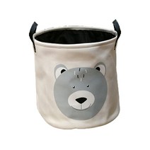 다이나토리 대형 패브릭 의류 장난감 다용도 바구니 + 양말, 곰