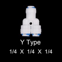 5Pcs Reverse Osmosis Quick Coupling 1 4 3 8 OD Connection RO System Water Tube Fitt [A00005065]