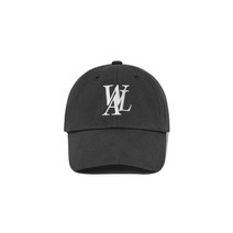 WOOALONG Signature Logo ball cap - CHARCOAL