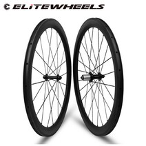 ELITEWHEELS-스트레이트 풀 허브 700C 카본 휠 튜브리스 클린처 튜브형 노바텍 AS511SB/AS522SB 20-24H 자전거 휠셋 엘리트휠, 38mm Rear