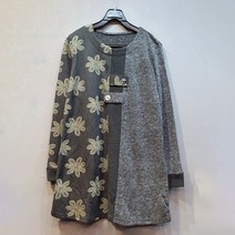 마후쿠 플라워배색 롱티셔츠ab6019