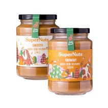 슈퍼너츠 피넛버터 잼 스무스 크런치, 1세트, 460g