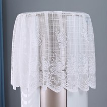 에어컨 더스트 커버 캐비닛 원형 원통형 옥스 스탠드 에어컨 커버, 유리꽃원통형탑커버타월, 옵션2