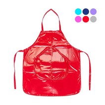 단면코팅 유광 방수 주머니 앞치마 소형 1벌, 보라색