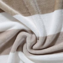 Nautica - 담요 매우 부드럽고 아늑한 플리스 침구 세련된 홈 데코 기숙사 방 필수품 (차양 스트라이프 네이비 담요), Queen, Awning Stripe Beige/White
