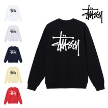 스투시 기본 베이직 로고 맨투맨 6색상