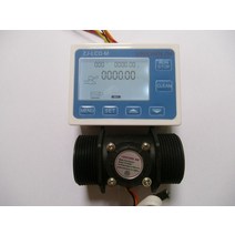 유량계 알람벨브 수도 계량기 새로운 1.5 "유량 물 센서 미터 디지털 LCD 유량계 디스플레이 제어 1-1, 한개옵션0