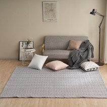 리베리뽀 시어서커 깅엄체크 특대패드 킹(K), 베이지