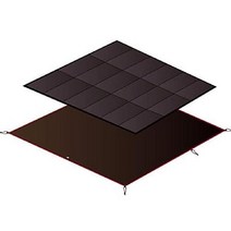 스노우 피크 텐트 어메니티 돔 S (3 인용) SDE-002RH 야외 캠핑 방수 및 발수, 남(5인분), 매트 시트