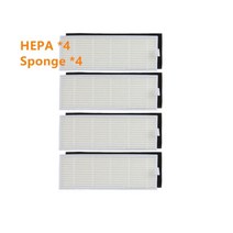 [호환제품] 롤러 메인 브러시 커버 사이드 브러시 hepa filter mop for silvercrest ssr1 ssra1 ilife a9s a9 a7 로봇 진공 청소기, 13-보여진 바와 같이