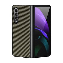 폴드3아라미드 samsung galaxy z fold3 케이스 용 실제 탄소 섬유 섬유