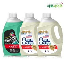 아토세이프 액상 세제 1.13L 홈드라이전용 2개+아웃도어전용 1개, 단품없음