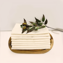 무형광 강화 소창수건 3겹, 2겹정련전