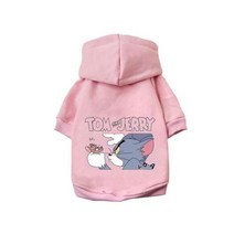 강아지옷 겨울 개 옷 코튼 따뜻한 애완견 강아지 후드 코트 디자인 작은 중형 귀여운 만화 프랑스 불독 퍼로, 7+L