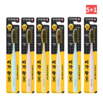 사랑해몰 금나노 이가왕 대왕칫솔 5+1 국산 약국 이중 미세모 부드러운 첨단 왕 큰 저자극 칫솔 셀프 치석제거, 1개입, 5개