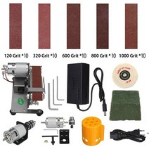 벨트샌더 벨트샌딩기 벨트 그라인더 샌더기 샌딩기 미니 전기 샌더 220v diy 연마, 하얀